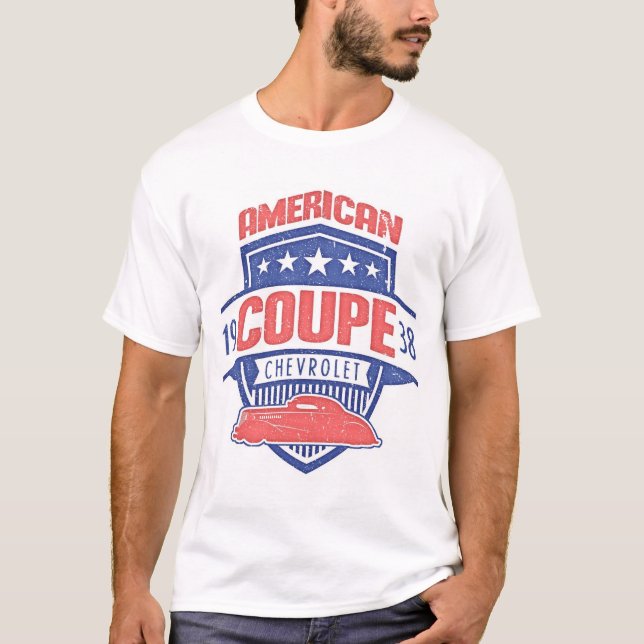 AMERIKANISCHES AUTO Reihen-Chevrolet-COUPÉ 1938 T-Shirt (Vorderseite)