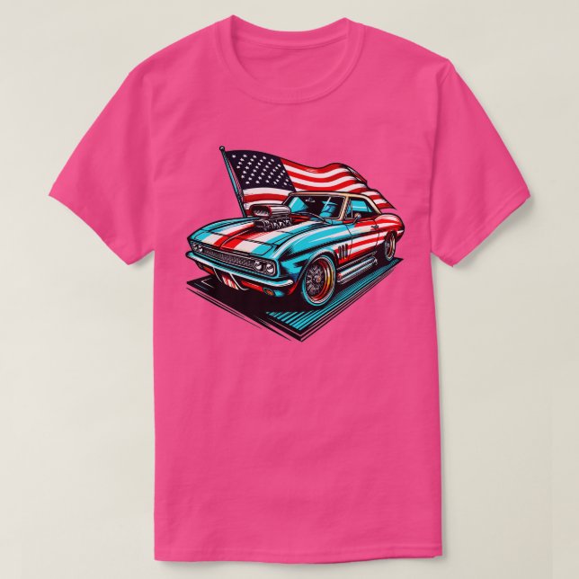 amerikanisches Auto T-Shirt (Design vorne)