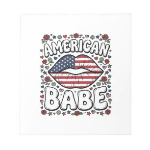 Amerikanisches Baby Patriotisches Vintage-Stichdes Notizblock