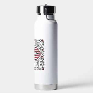 Amerikanisches Baby Patriotisches Vintage-Stichdes Trinkflasche