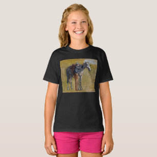 Amerikanisches Badlands: Alter Westen Cowboy mit P T-Shirt