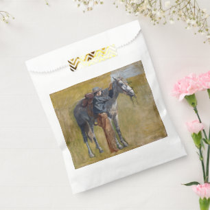 Amerikanisches Badlands: Old West Cowboy mit Pferd Geschenktütchen