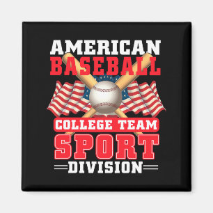 Amerikanisches Baseball-College-Team Sport Divisio Magnet