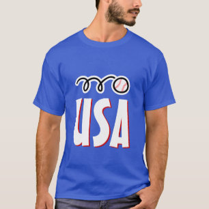 Amerikanisches Baseball-T-Shirt für USA-Spieler un T-Shirt