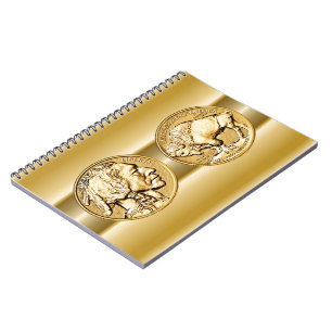 Amerikanisches Beweis-Goldmünze ~ USA des Büffel- Notizblock