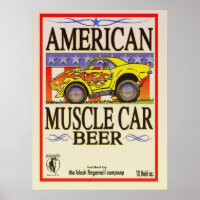 amerikanisches Bierposter