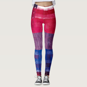 Amerikanisches bisexuelles Stolz-Flagge   Holz u. Leggings