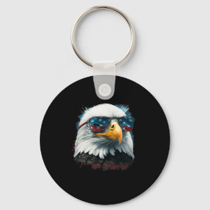 Amerikanisches Byld Adler USA-Flagge Shirt 4. Juli Schlüsselanhänger