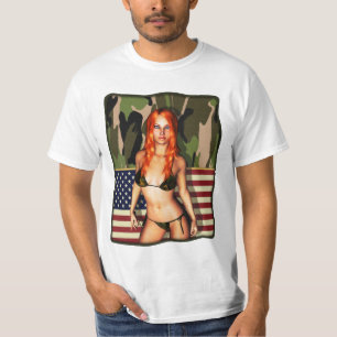 Amerikanisches Camouflage-Bikini-Baby T-Shirt