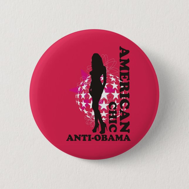AMERIKANISCHES CHIC - ANTIOBAMA - 001 BUTTON (Vorderseite)