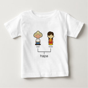 Amerikanisches/Chinese Hapa Baby-Familien-T-Shirt Baby T-shirt