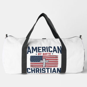 Amerikanisches christliches Flaggenkreuz Vintage-S Duffle Bag