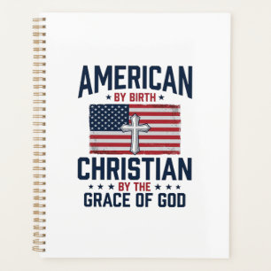 Amerikanisches christliches Flaggenkreuz Vintage-S Planer
