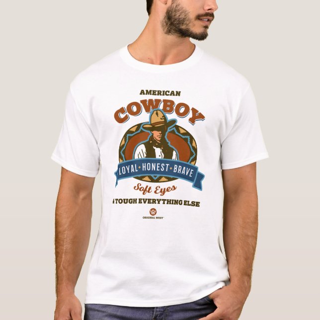 Amerikanisches Cowboy-T-Shirt T-Shirt (Vorderseite)