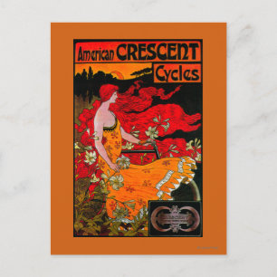 Amerikanisches Crescent Vintage PosterEuropa Postkarte
