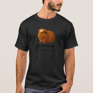 Amerikanisches Crested Meerschweinchen mit eingeba T-Shirt