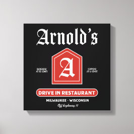 Amerikanisches Diner der 1950er Jahre Leinwanddruck