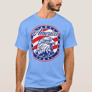 AMERIKANISCHES EAGLE BUTTON T-Shirt