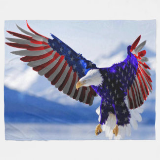 Amerikanisches Eagle Fleecedecke