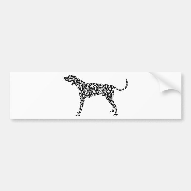 Amerikanisches EnglischCoonhound Autoaufkleber (Vorne)