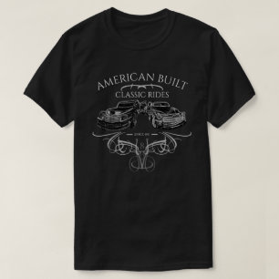 Amerikanisches errichtetes Vintages Eisen tauscht T-Shirt