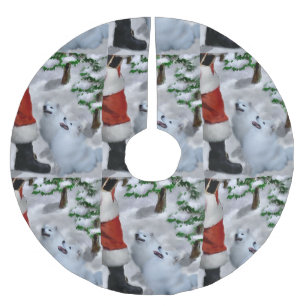 Amerikanisches Eskimoweihnachten Polyester Weihnachtsbaumdecke