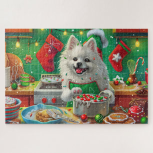 Amerikanisches Eskimoweihnachtsbacken: Festliches  Puzzle