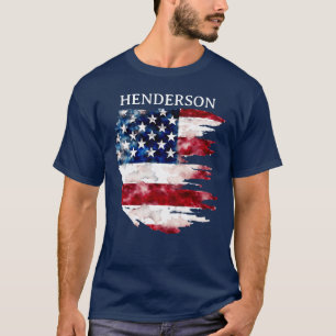 Amerikanisches Flag mit benutzerdefinierten Namen T-Shirt