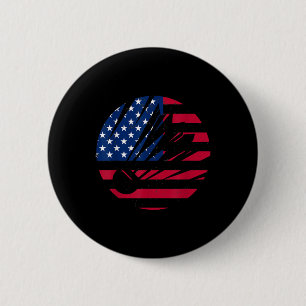 Amerikanisches Flagge Badminton-Shirt Männer Fraue Button