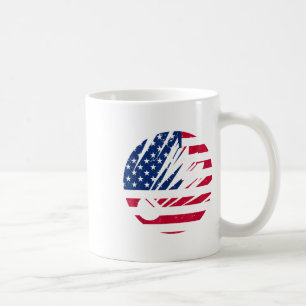 Amerikanisches Flagge Badminton-Shirt Männer Patri Kaffeetasse