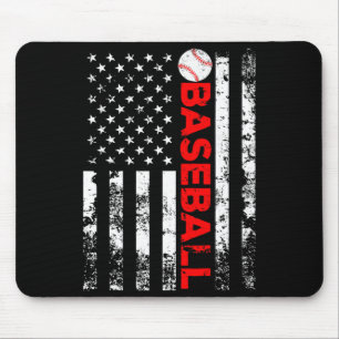 Amerikanisches Flagge Baseball-Team-Geschenk T-Shi Mousepad