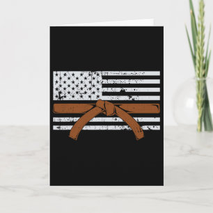 Amerikanisches Flagge Karate Geschenk Tae Kwon Do Karte