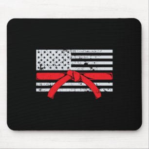 Amerikanisches Flagge Karate Geschenk Tae Kwon Do Mousepad
