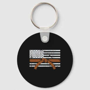 Amerikanisches Flagge Karate-Geschenk Tae Kwon Do Schlüsselanhänger