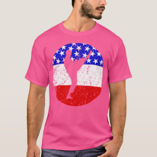 Amerikanisches Flagge Karate-Shirt - Retro Martial T-Shirt