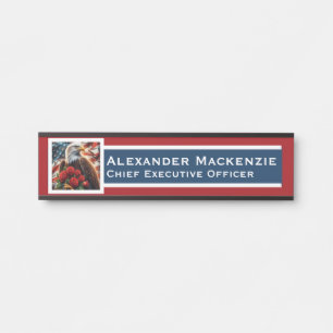 Amerikanisches Flagge Türschild Büro Namensschild