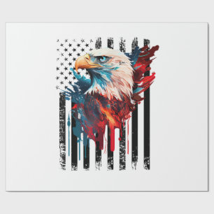 Amerikanisches Flaggen-Adler-Shirt Männer Kinder P Geschenkpapier