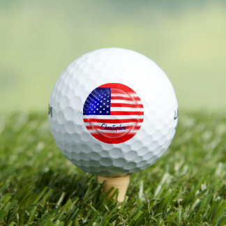 Amerikanisches Flaggen-Design Golfball