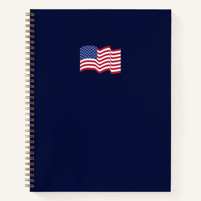 Amerikanisches Flaggen Notizbuch  (Vorderseite)