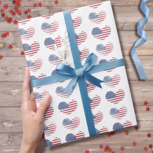 Amerikanisches Flaggen-Patriotismus-Muster Geschenkpapier