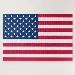 Amerikanisches Flaggen-Puzzle Patriotisch Puzzle