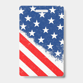 Amerikanisches Flaggen-Shirt USA Patriotische Ster Ausweis