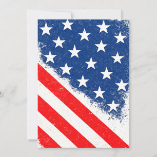 Amerikanisches Flaggen-Shirt USA Patriotische Ster Einladung