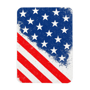 Amerikanisches Flaggen-Shirt USA Patriotische Ster Magnet
