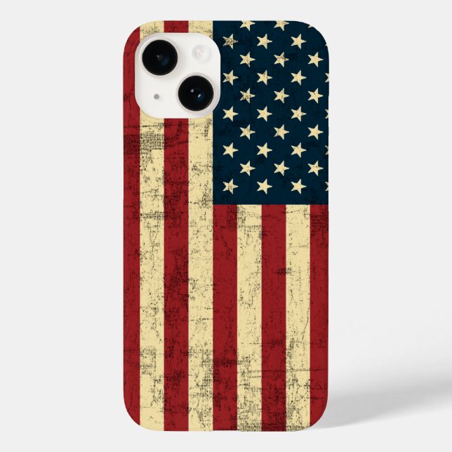 Amerikanisches Flaggenalter erschüttert Case-Mate iPhone Hülle (Rückseite)
