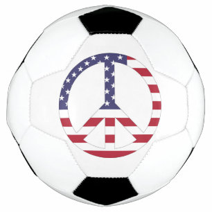 AMERIKANISCHES FLAGGENFRIEDENSSIGNAL FUßBALL