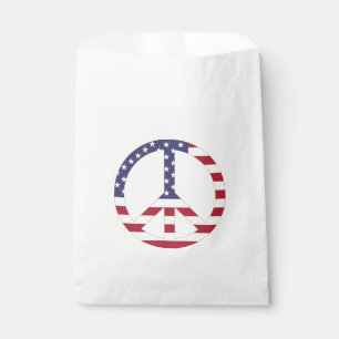 AMERIKANISCHES FLAGGENFRIEDENSSIGNAL GESCHENKTÜTCHEN