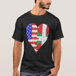 Amerikanisches Flaggenherz T-Shirt
