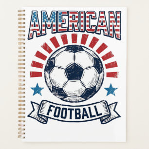 Amerikanisches Football-Vintage-Fußball-Shirt-Desi Planer