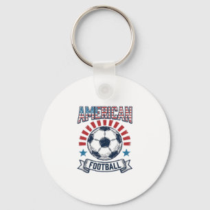 Amerikanisches Football-Vintage-Fußball-Shirt-Desi Schlüsselanhänger
